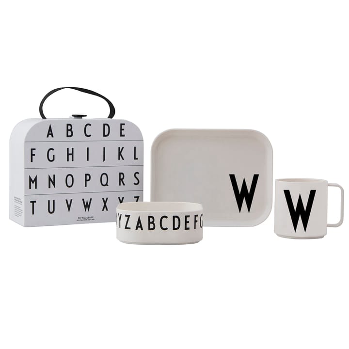 Set de vaisselle enfant Design Letters - W - Design Letters