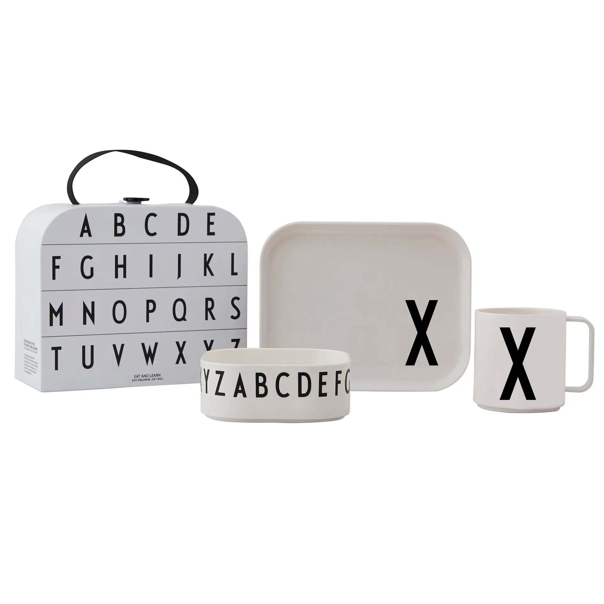 Set de vaisselle enfant Design Letters, X Design Letters
