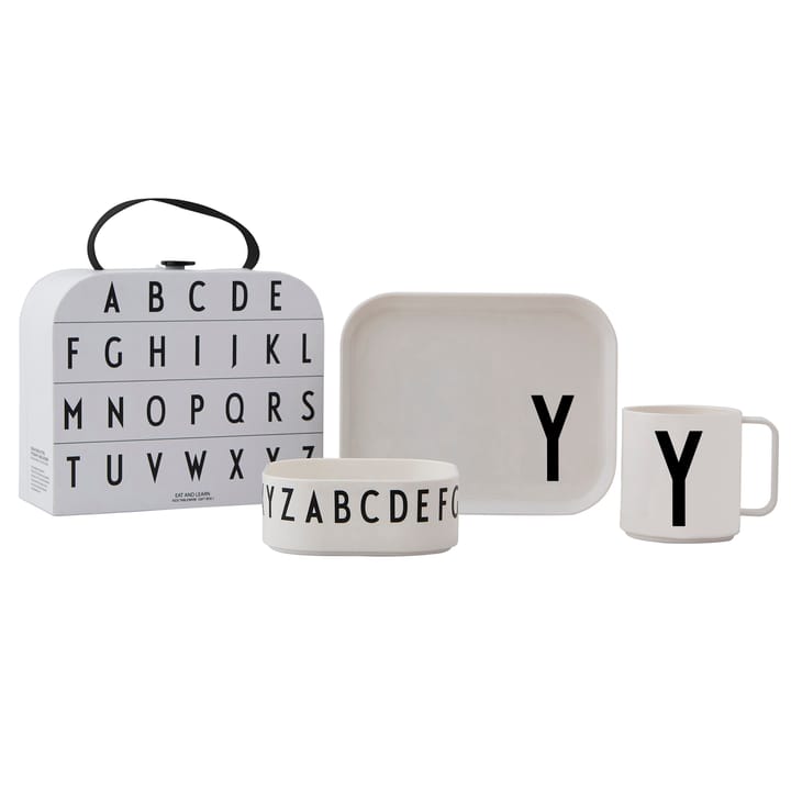 Set de vaisselle enfant Design Letters - Y - Design Letters