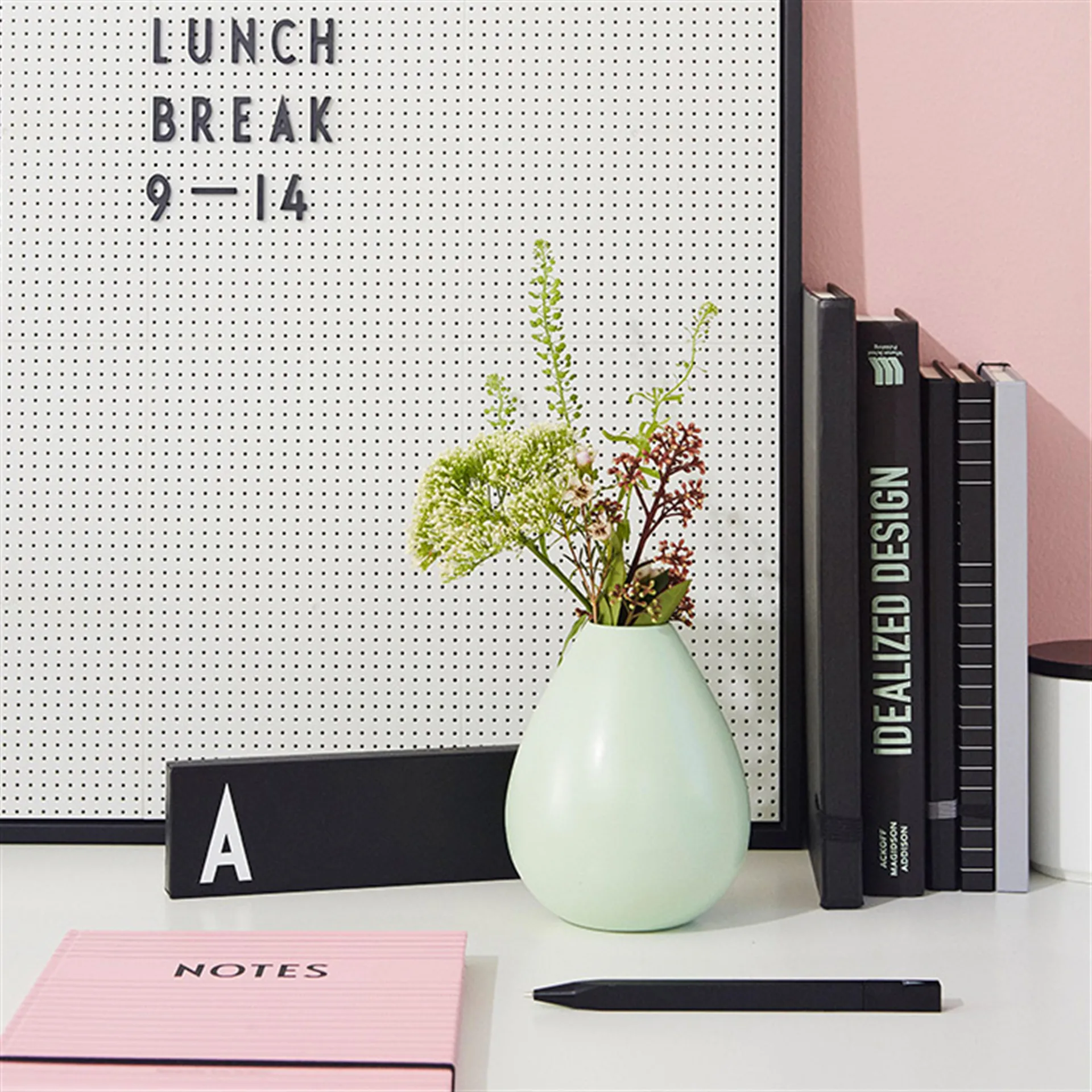 Tableau Design Letters A2, gris Design Letters