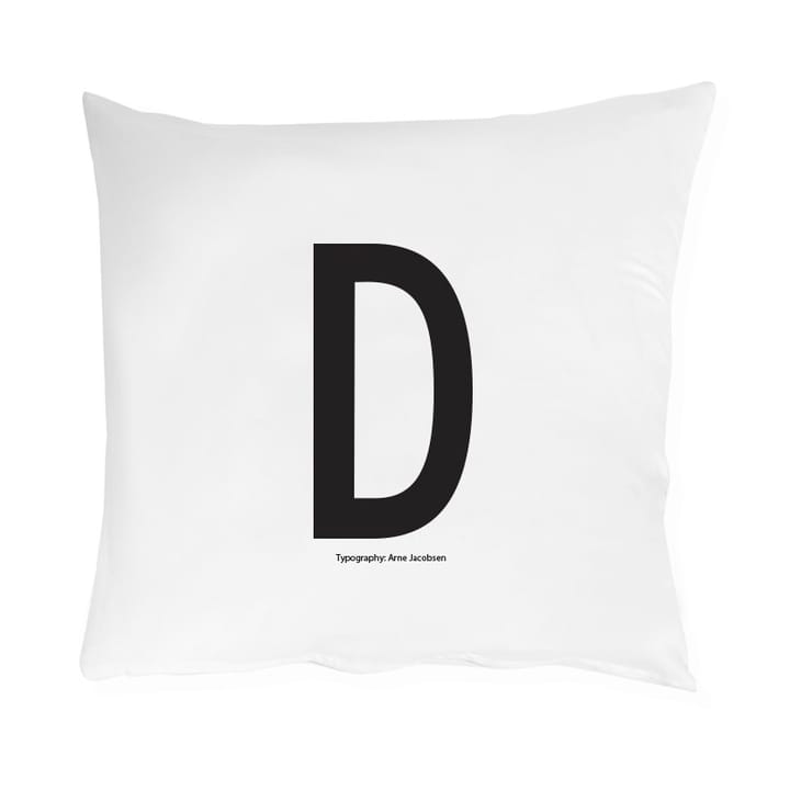 Taie d'oreiller Design Letters 60x50 cm - D - Design Letters