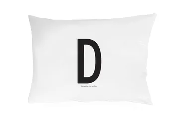 Taie d'oreiller Design Letters 70x50 cm - D - Design Letters