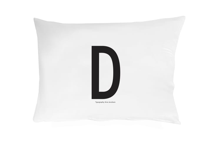 Taie d'oreiller Design Letters 70x50 cm - D - Design Letters
