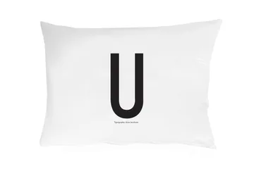 Taie d'oreiller Design Letters 70x50 cm - U - Design Letters