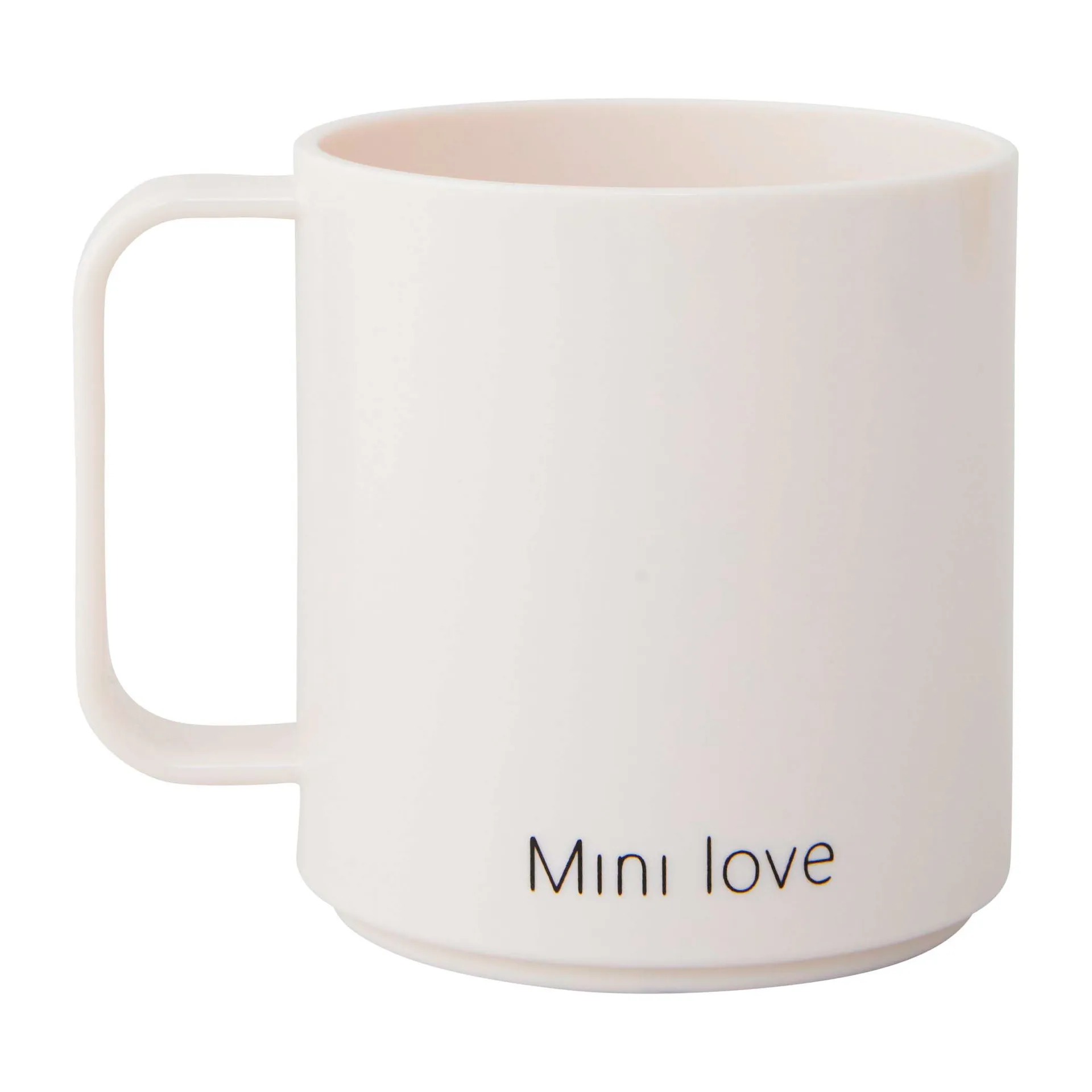 Tasse avec poignée Design Letters Mini Love, White Design Letters
