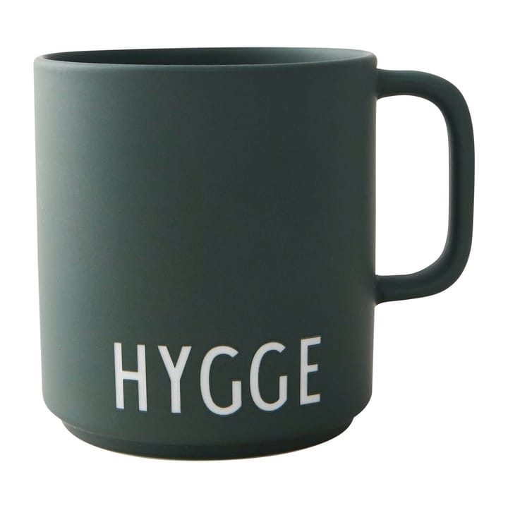 Tasse Design Letters avec poignée 25 cl - Hygge-dark green - Design Letters