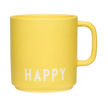 Tasse Design Letters avec poignée 25 cl - Yellow - Design Letters