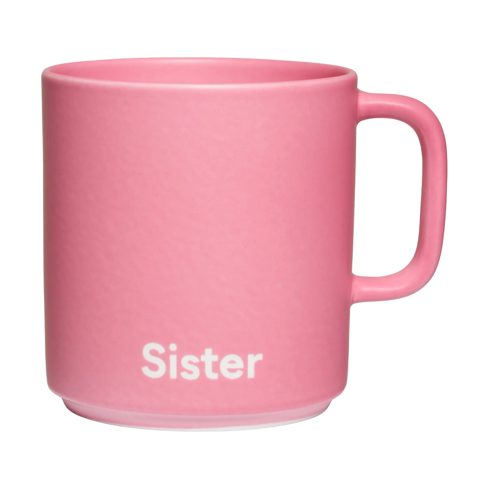 Tasse Design Letters VIP avec poignée 25 cl, Sister-pink Design Letters