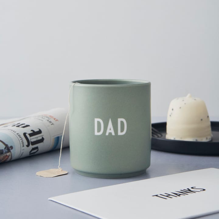 Tasse favorite Design Letters 25 cl, Dad/Love-green