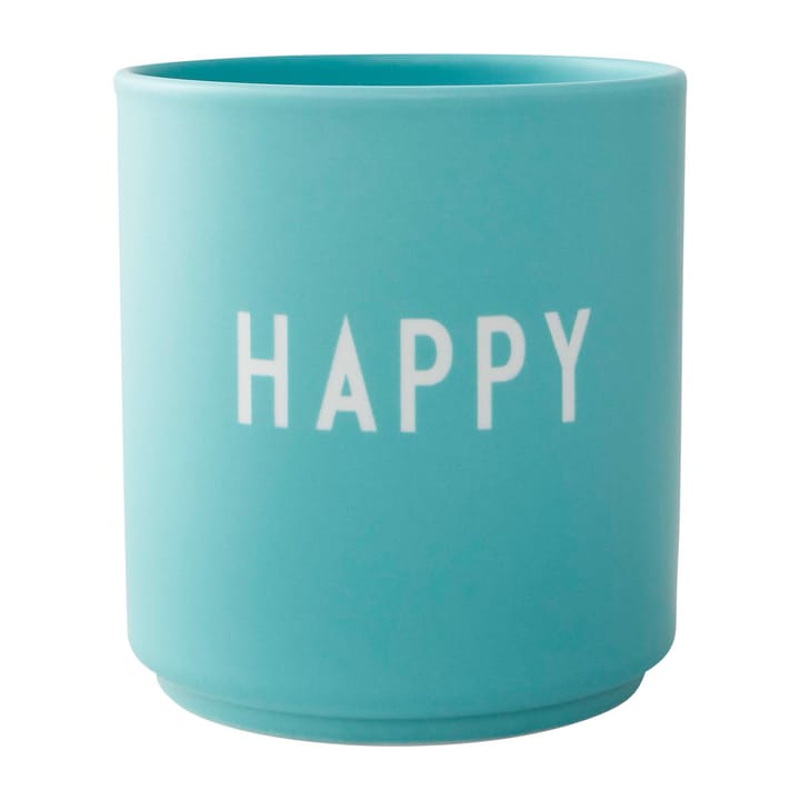 Tasse favorite Design Letters 25 cl - Happy-aqua blue - Design Letters