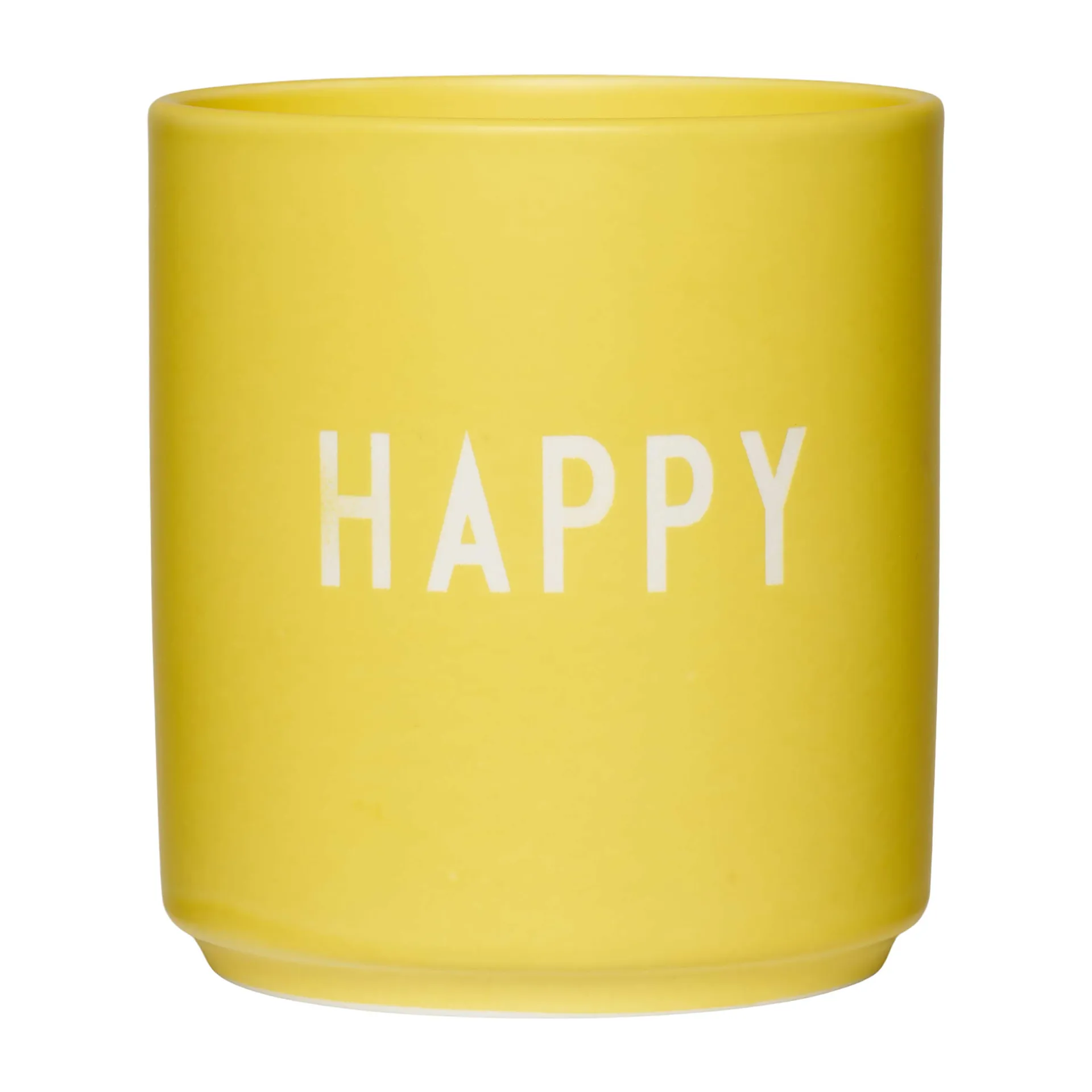 Tasse favorite Design Letters 25 cl, Happy-yellow Design Letters
