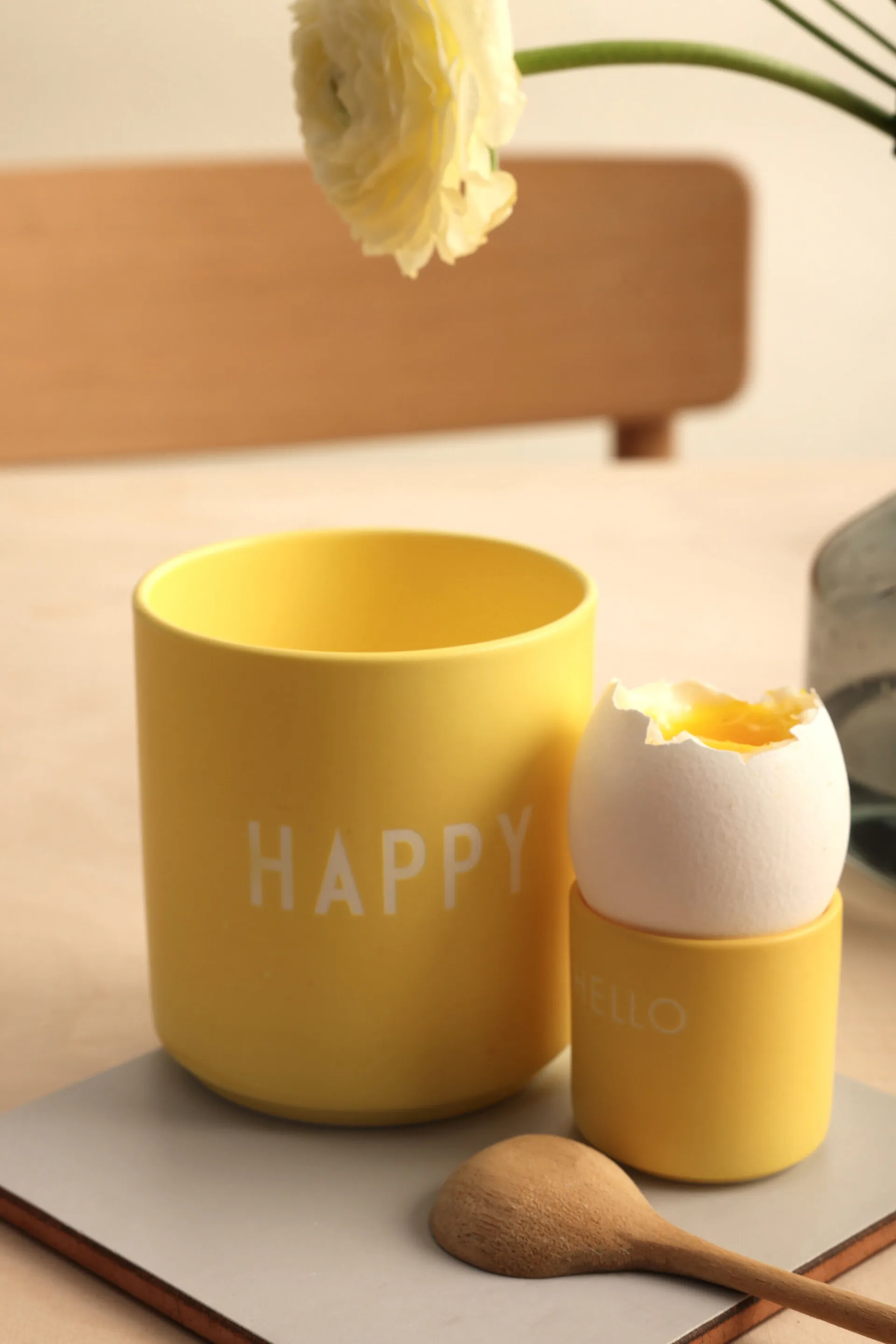 Tasse favorite Design Letters 25 cl, Happy-yellow Design Letters