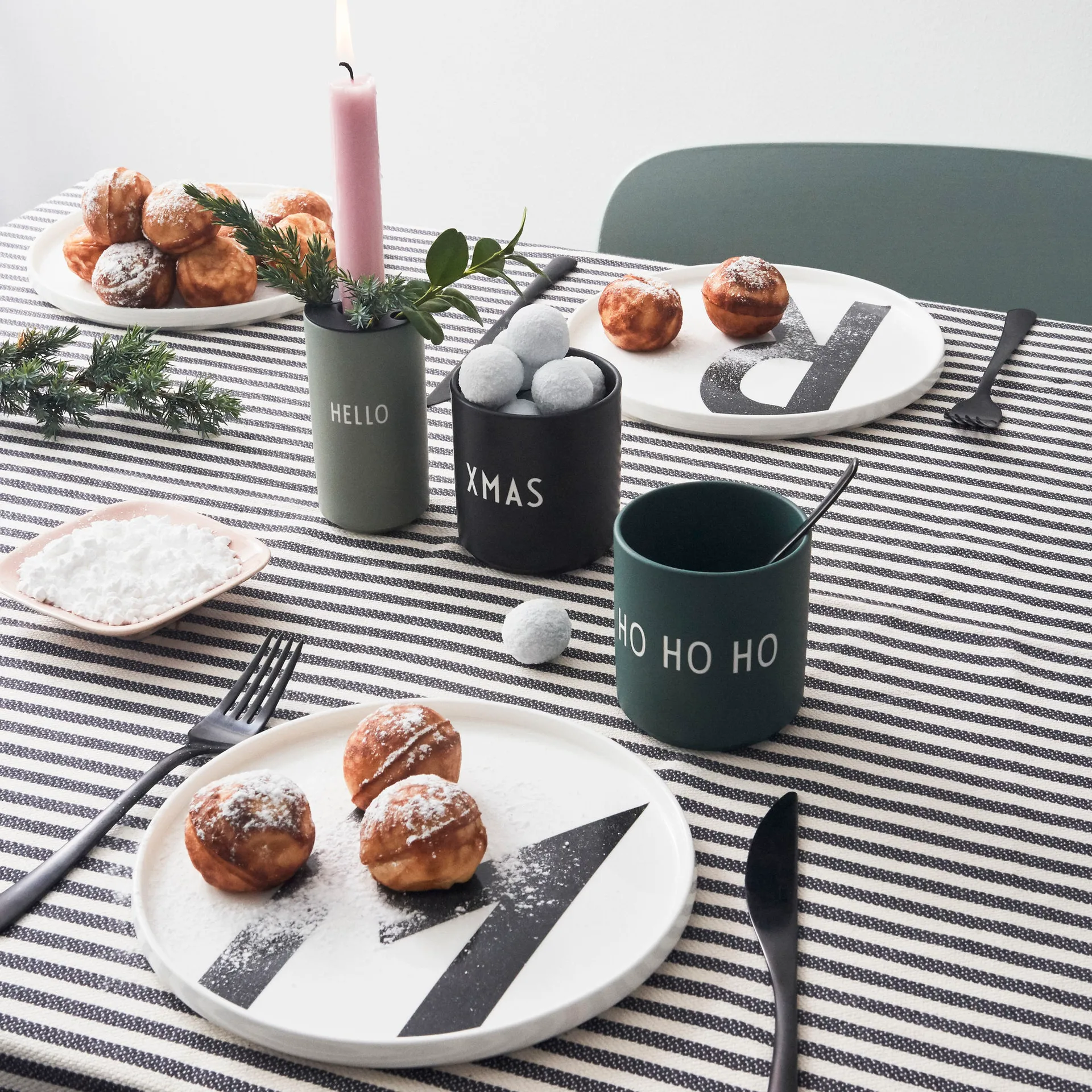 Tasse favorite Design Letters 25 cl, Ho Ho Ho (Vert) Design Letters