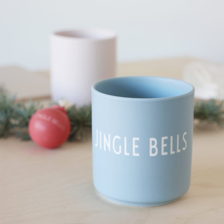 Tasse favorite Design Letters 25 cl, Jingle bells-light blue Design Letters