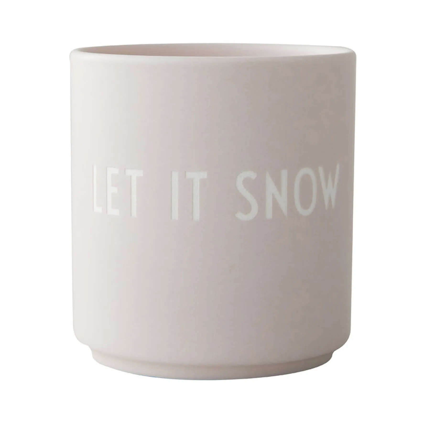 Tasse favorite Design Letters 25 cl, Let it snow-pastel beige Design Letters
