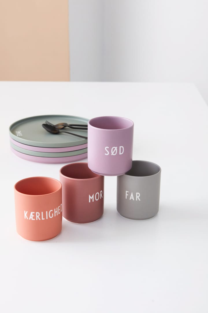 Tasse favorite Design Letters 25 cl, Mor-ash rose Design Letters