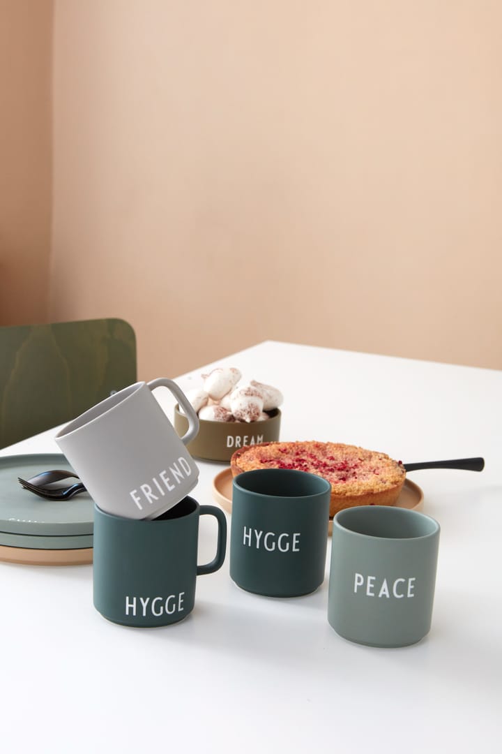 Tasse favorite Design Letters 25 cl, Peace-green Design Letters