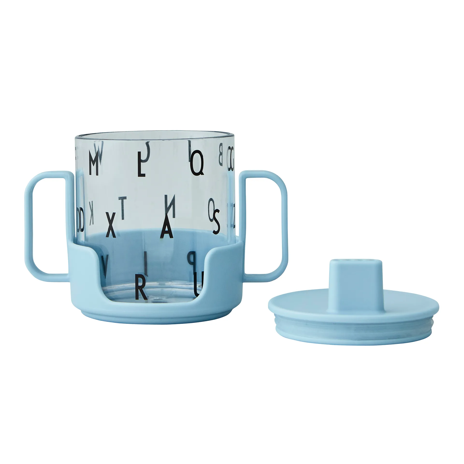 Tasse Grow with your cup, Bleu clair Design Letters