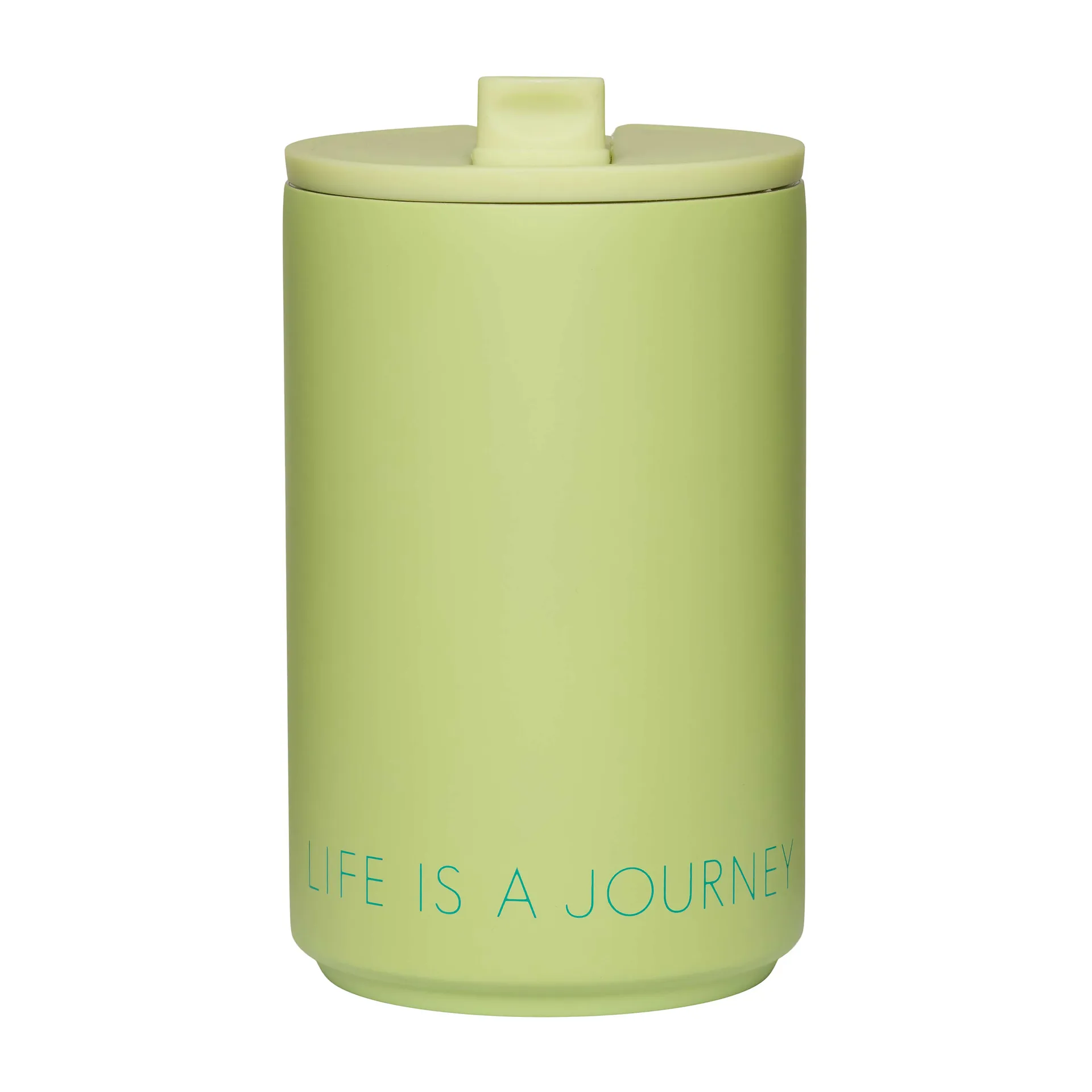 Tasse isotherme Design Letters, Green pale Design Letters