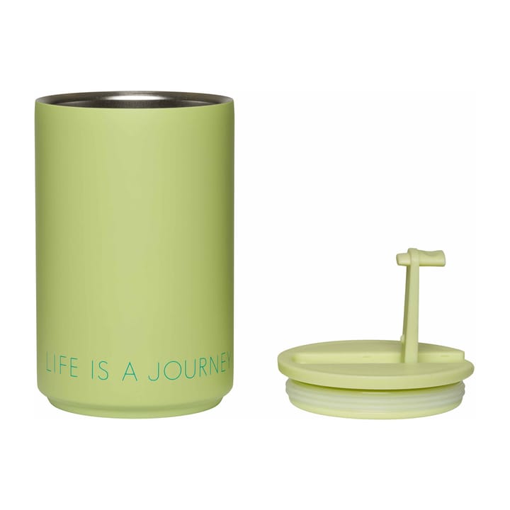 Tasse isotherme Design Letters, Green pale Design Letters