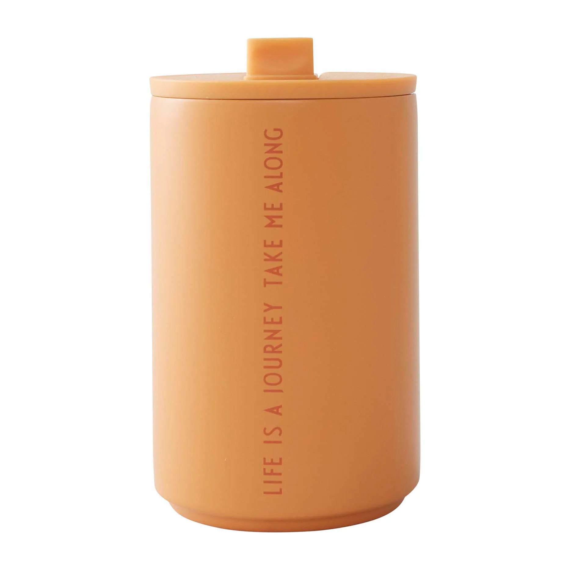 Tasse isotherme Design Letters, Life-orange Design Letters
