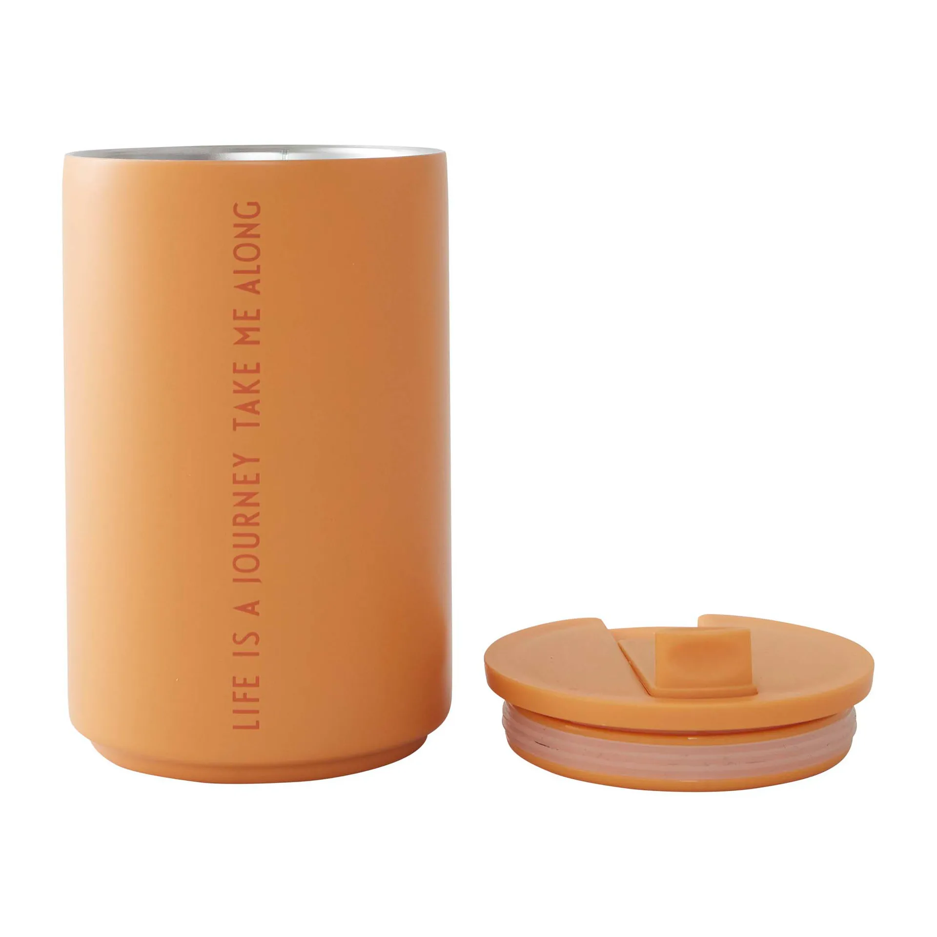 Tasse isotherme Design Letters, Life-orange Design Letters