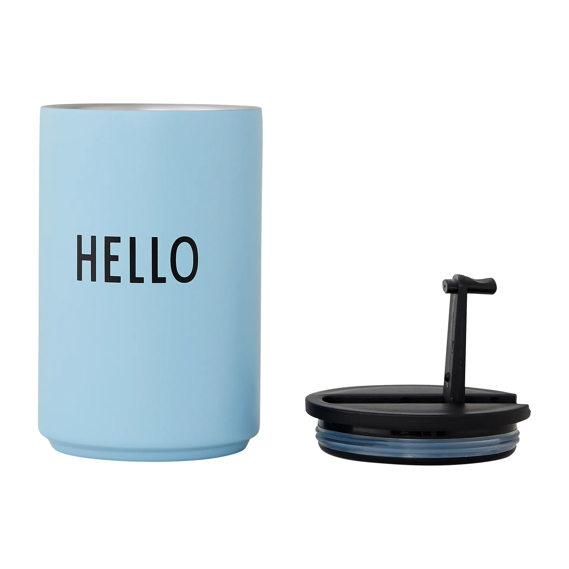 Tasse isotherme Design Letters, Light blue-hello Design Letters