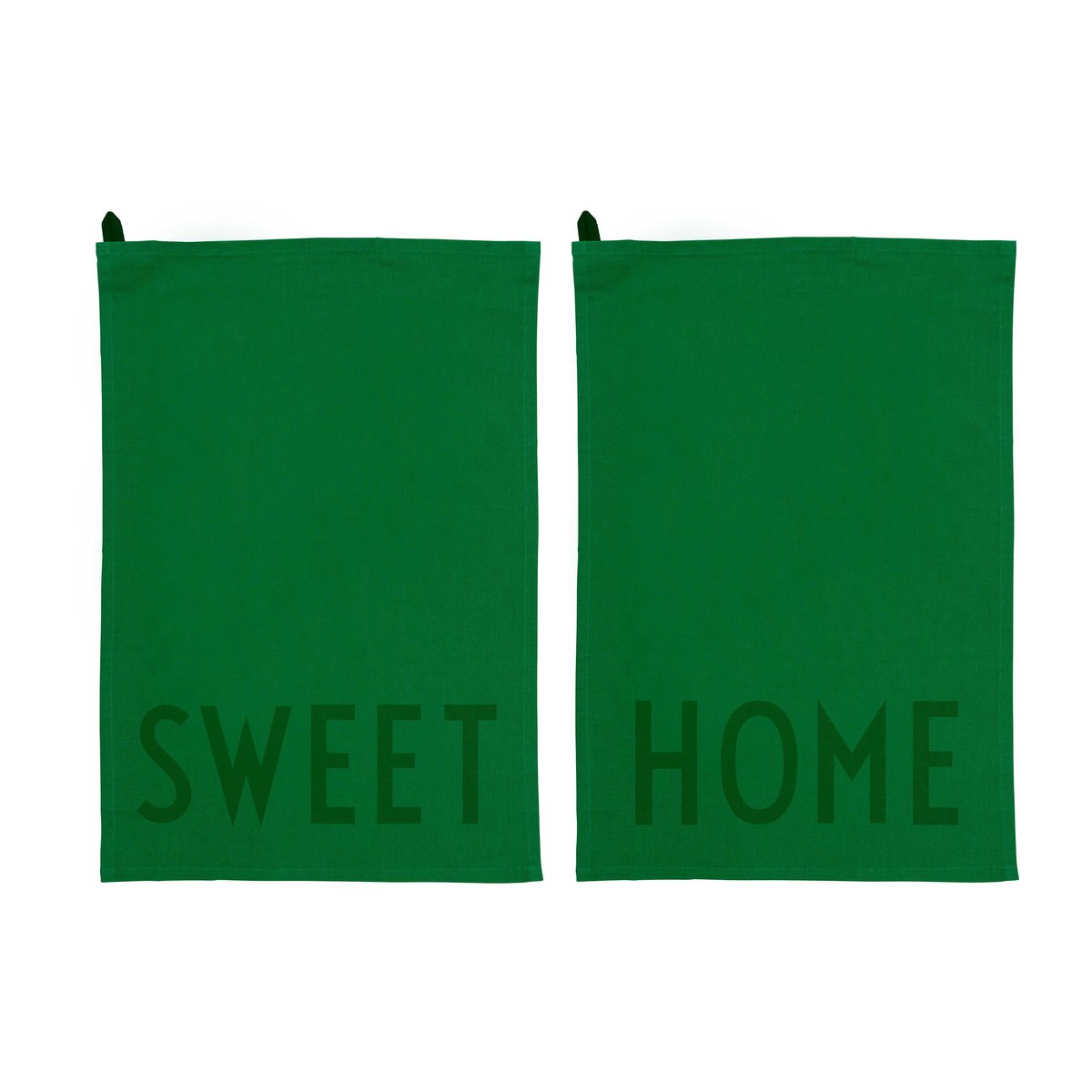 Design Letters Torchon Design Letters 2 Pièces Sweet-home-green