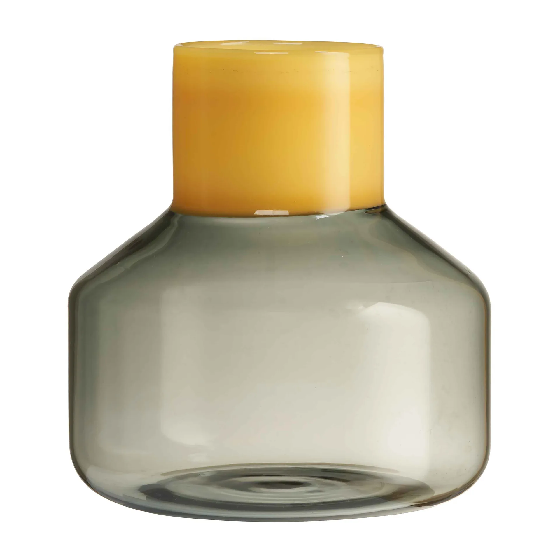 Vase medium Ø13 cm Generous, Milky yellow-smoke Design Letters