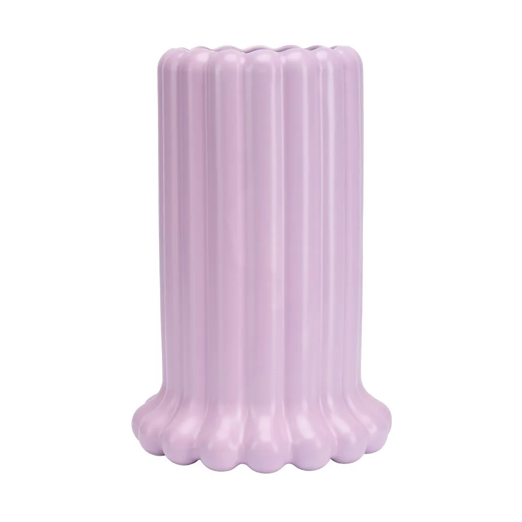 Vase Tubular large 24 cm, Purple Design Letters