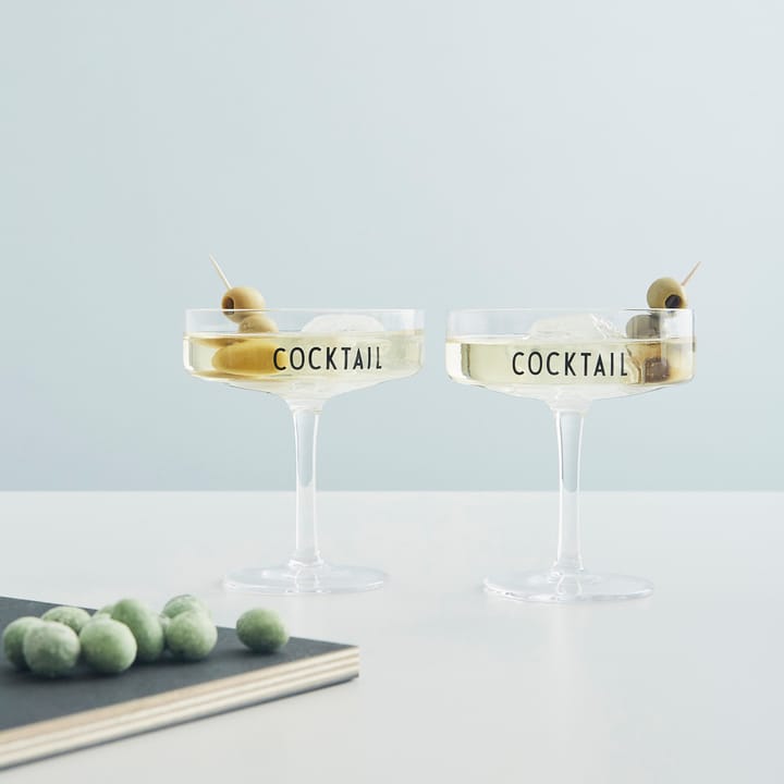Verre à cocktail Design Letters Lot de 2 - Transparent - Design Letters