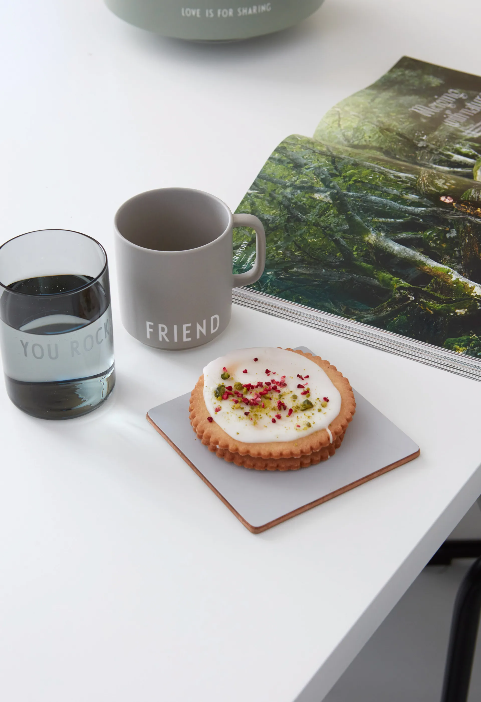 Verre favori Design Letters 35 cl, You rock-black Design Letters