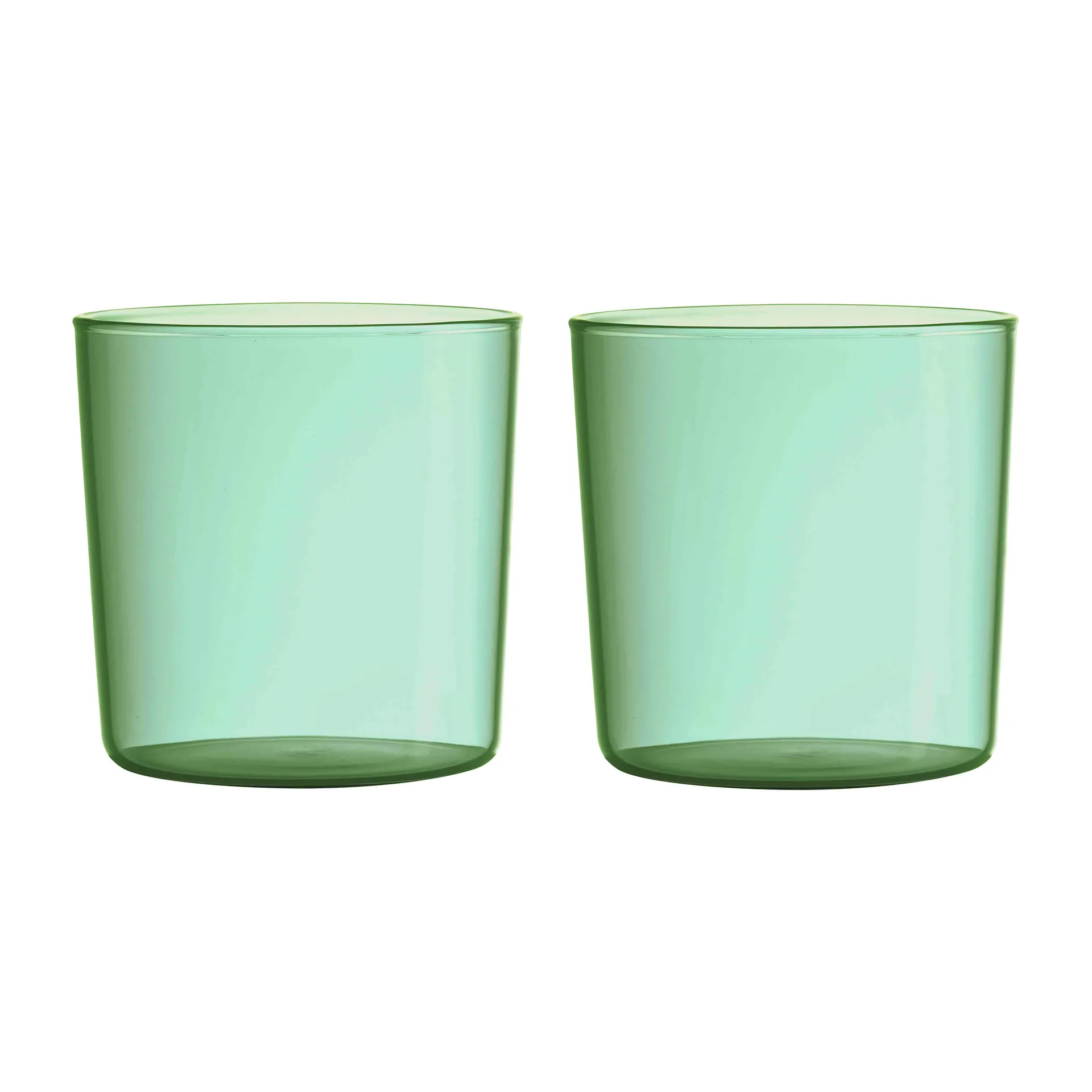 Verres à eau Design Letters Kids Eco lot de 2, Green Design Letters