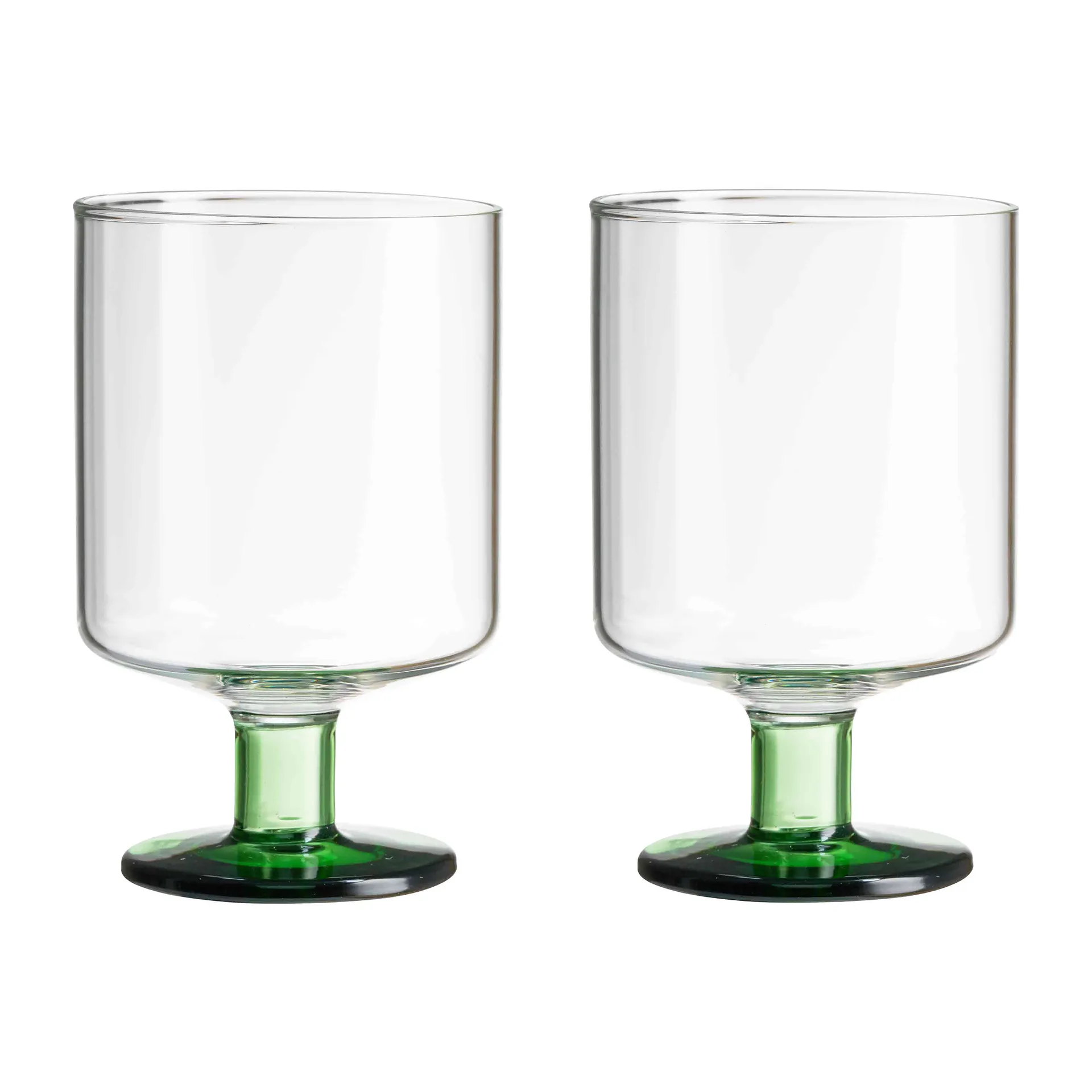 Verres à vin Generous 30 cl lot de 2, Clear-green Design Letters