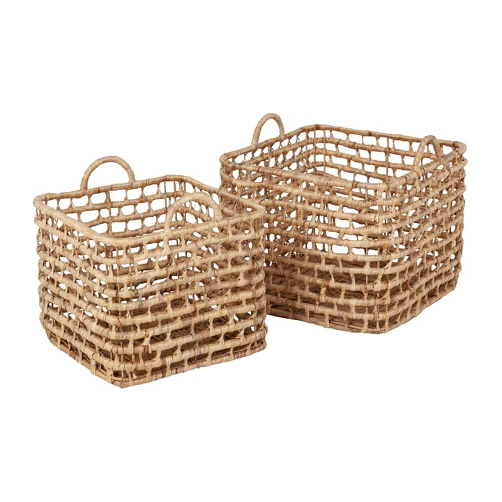 Corbeille Lily square open twist 2 pièces - Natural - Dixie