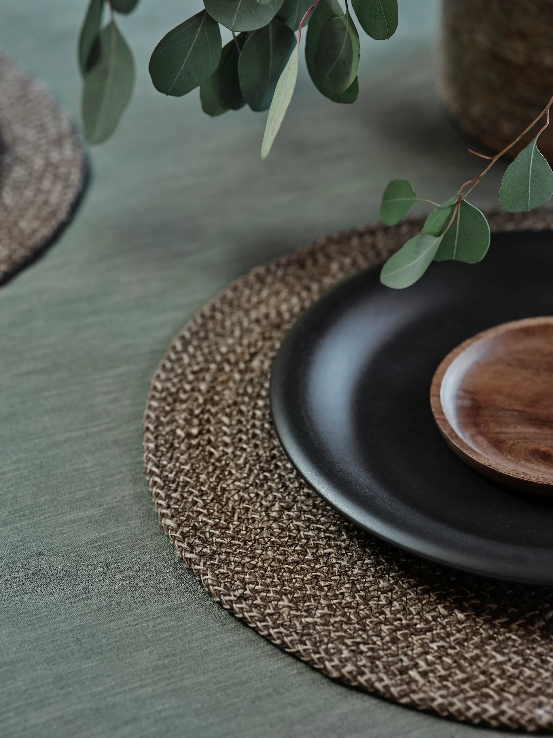 Dessous d'assiette Ella Ø38 cm, Marron-nature Dixie