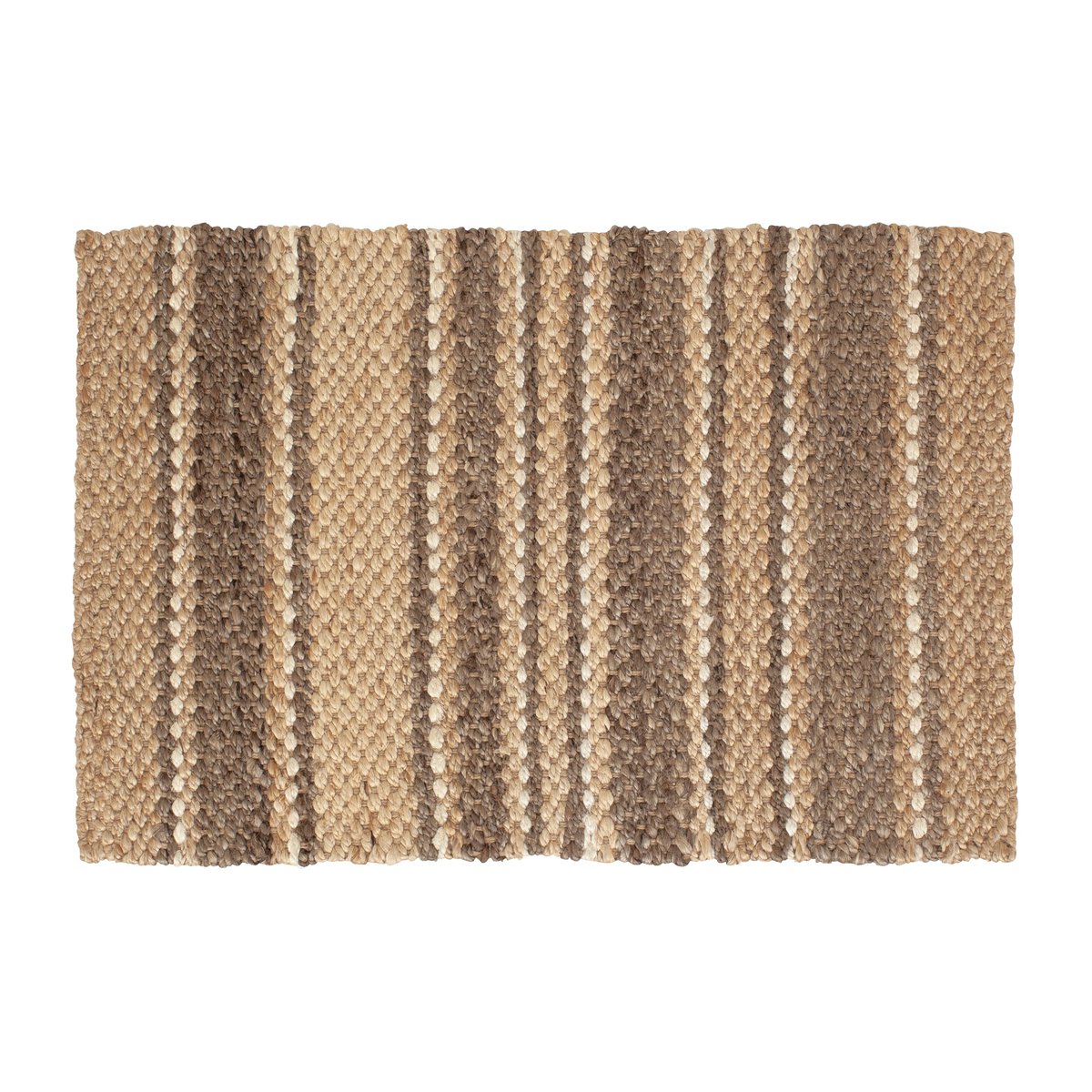 Dixie Paillasson Fanny striped Naturel, 60x90 cm | Design Scandinave | Paillassons | Beige
