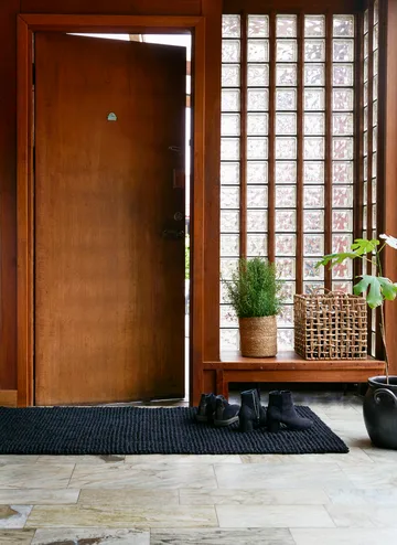 Paillasson Jute noir - 70x120 cm - Dixie