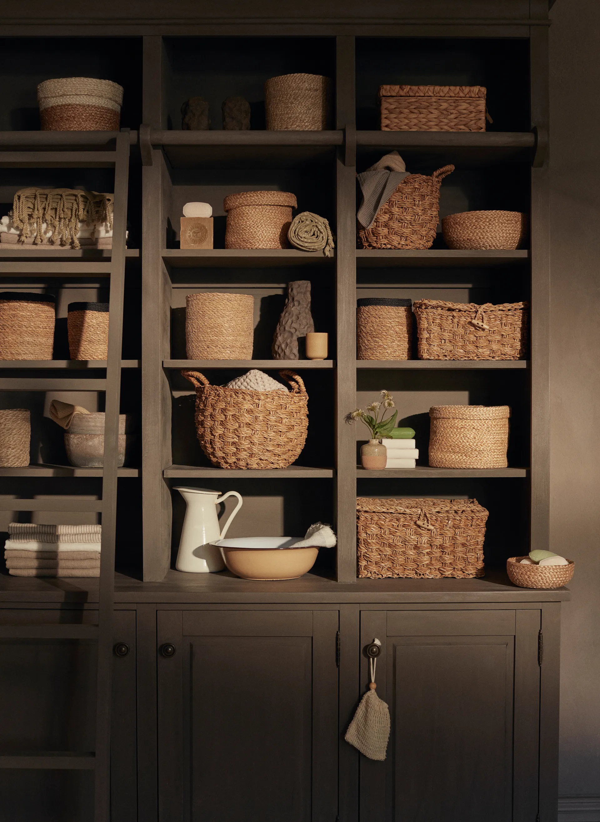 Panier de rangement Esther Lot de 2, Nature Dixie