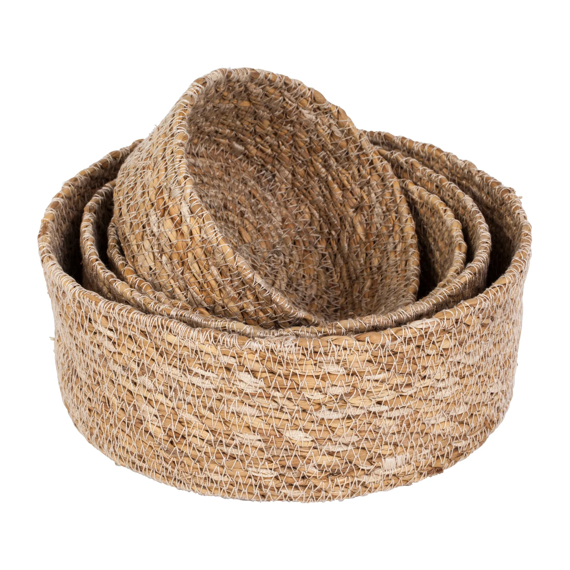 Panier Emil seagrass small Lot de 4, Nature Dixie