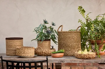 Panier Lily avec poignée 2 pièces - Natural - Dixie