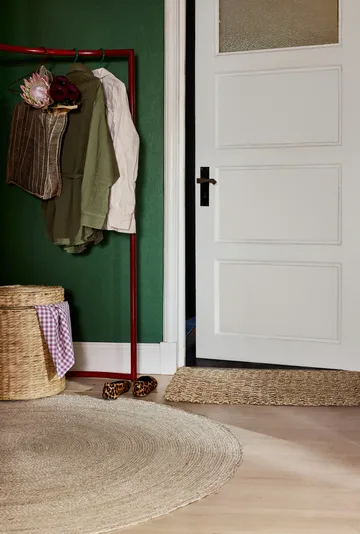 Pouf Lily avec couvercle Ø41x43 cm - Natural - Dixie