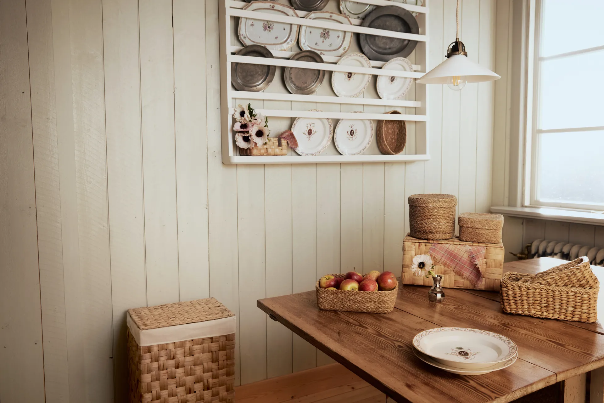 Set de boîtes de rangement Lily Panama avec couvercle, 2 pièces, Natural Dixie