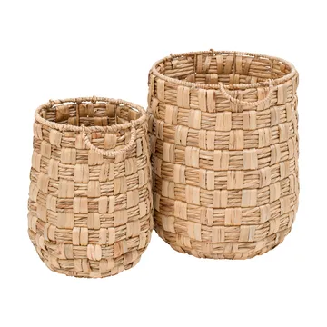 Set de paniers de rangement Lily high, 2 pièces - Natural - Dixie