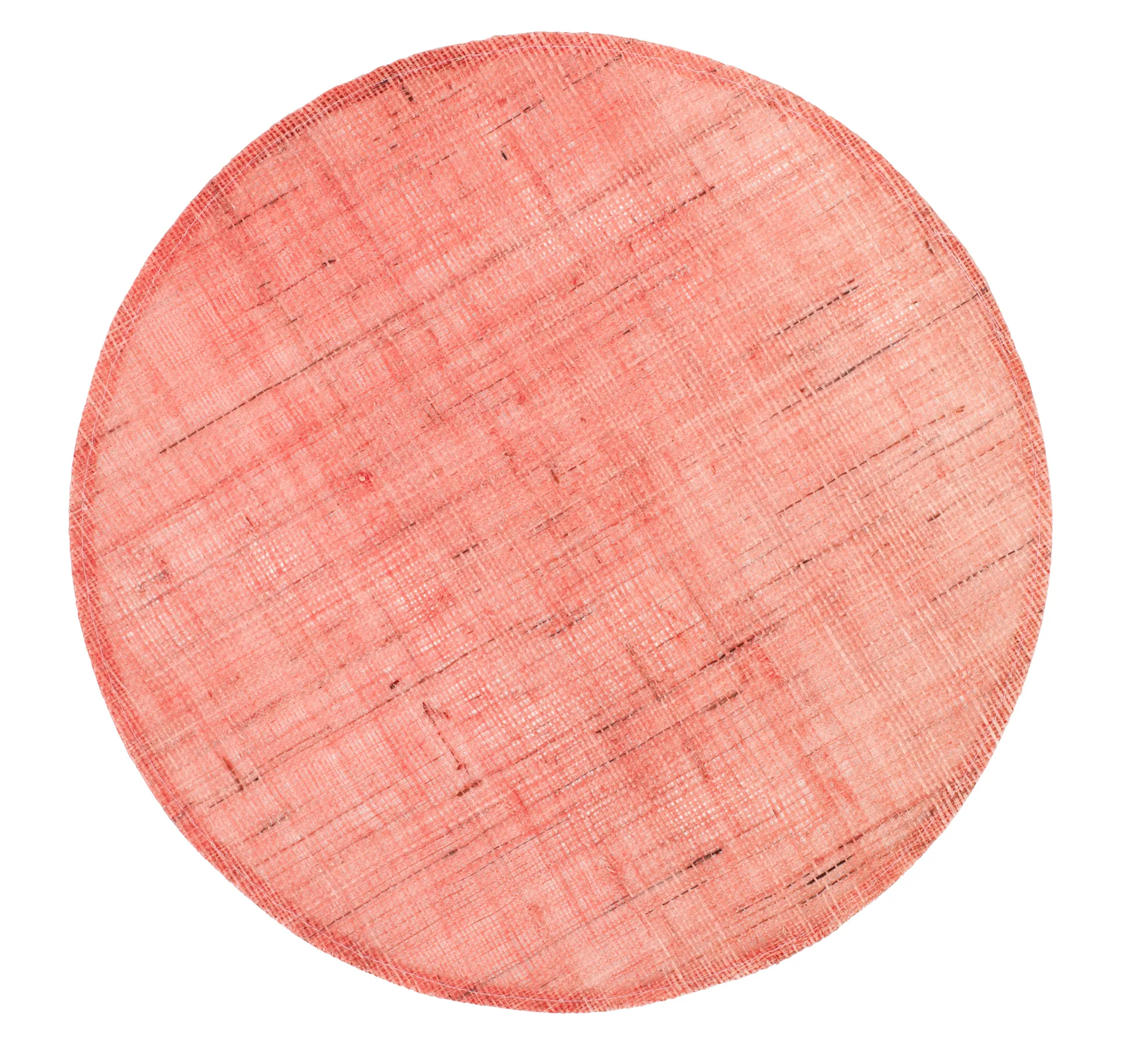 Set de table Dixie rond, Doux corail Dixie