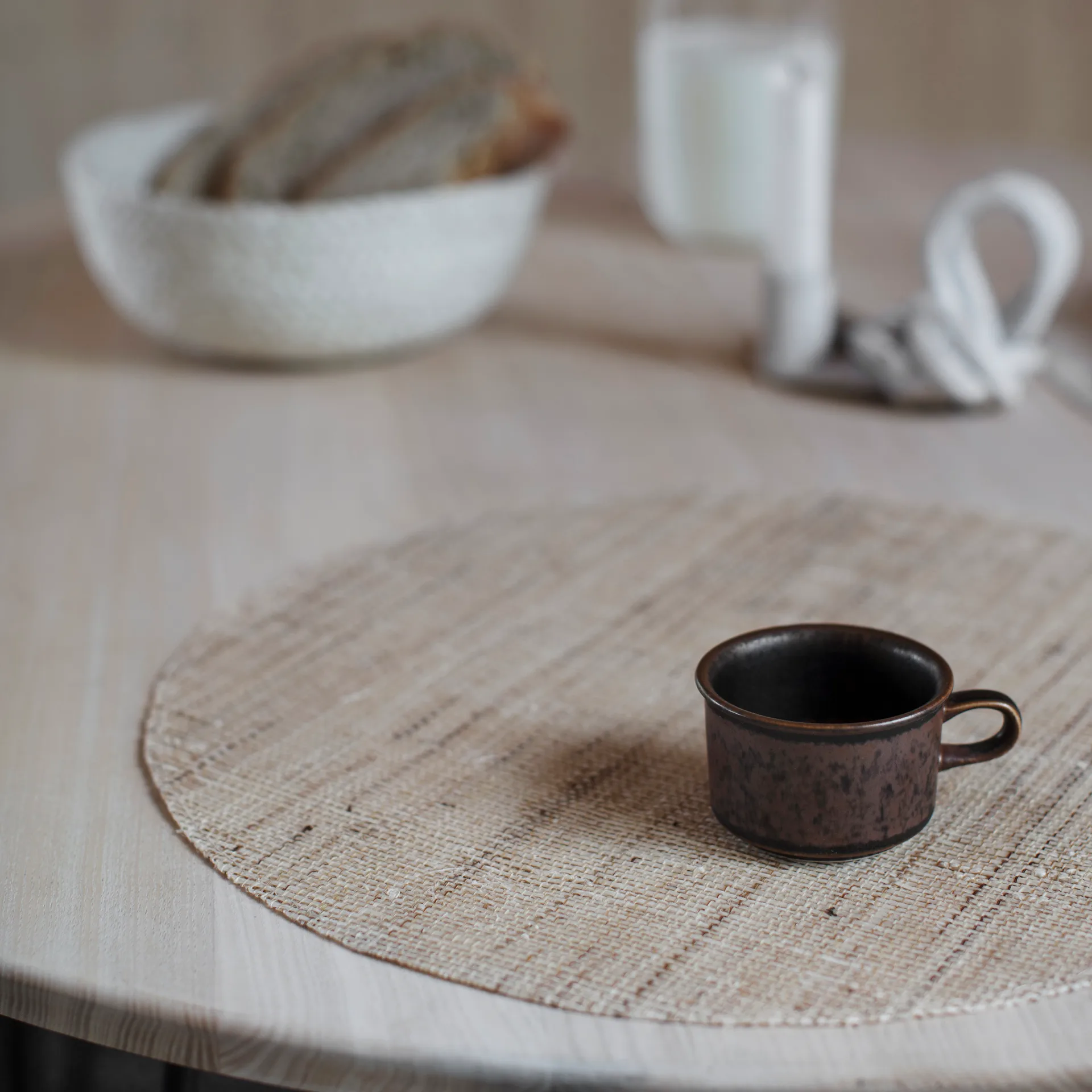 Set de table Dixie rond, Natural Dixie
