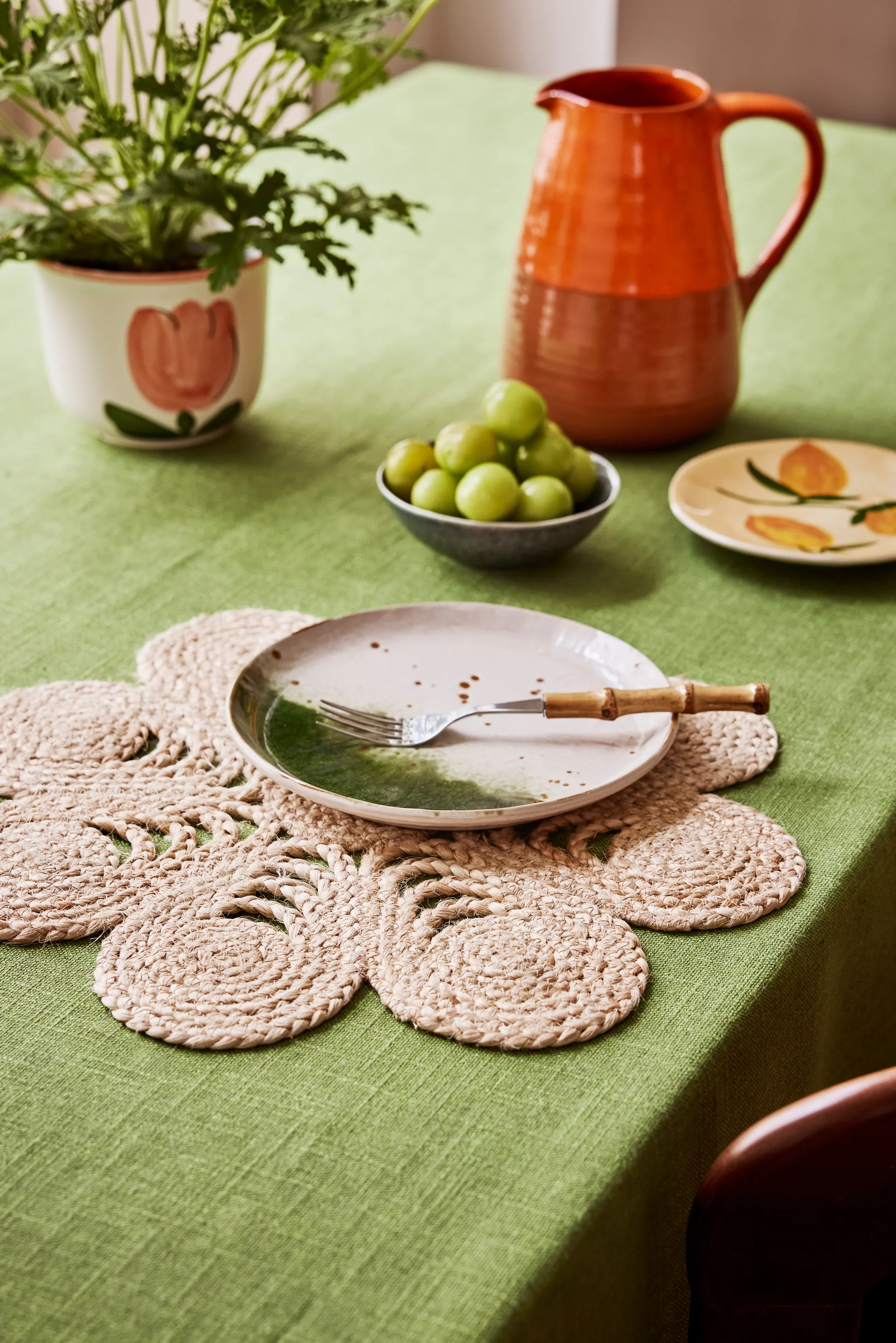 Set de Table Elin anemone Ø40 cm, Natural Dixie