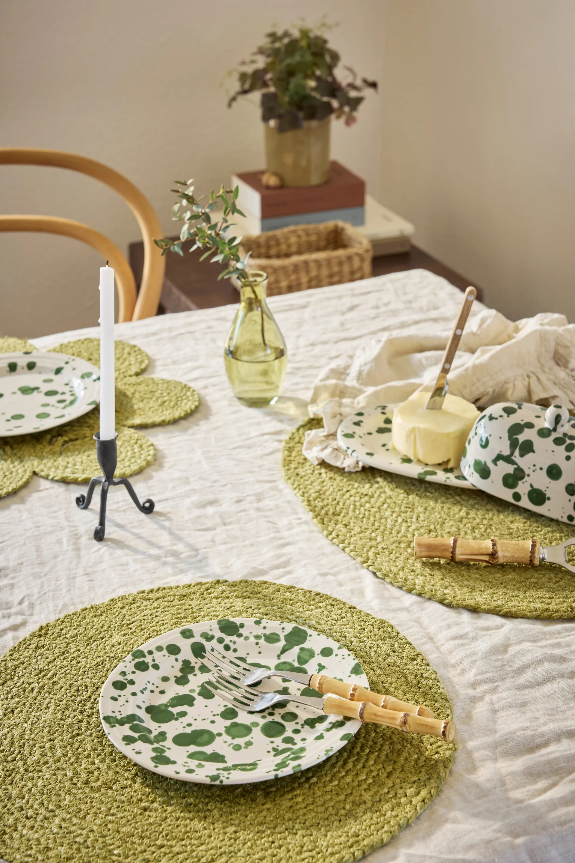 Set de Table Elin oval, Avocado Dixie