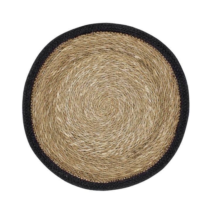 Set de table rond Emil - naturel-noir - Dixie