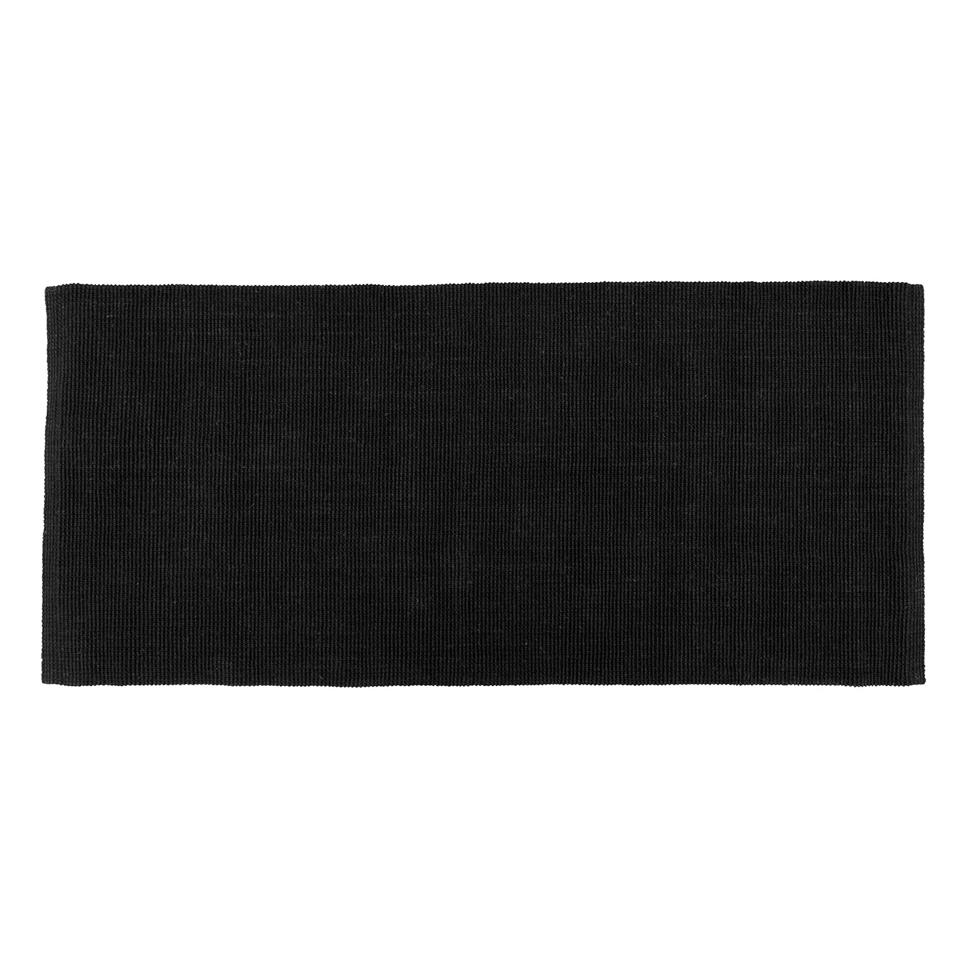 Tapis de jute Fiona 80x180 cm, noir Dixie